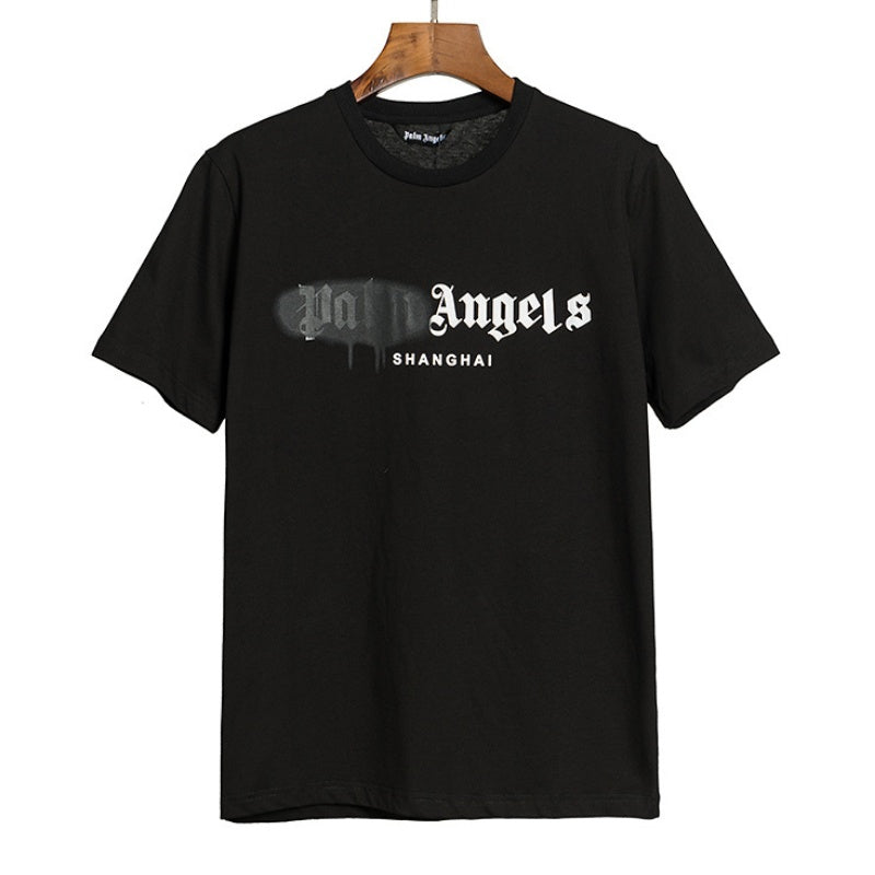 Pronta Entrega - Camiseta Palm Angels Shanghai Sprayed Logo
