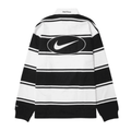 Camisa Supreme x Nike Stripe Rugby Preta/Branca