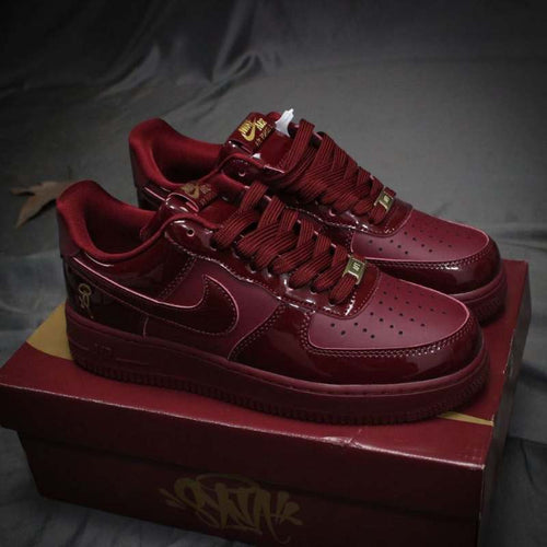Air Force 1 x Central Cee x Syna World Low Dark Beetroot and Red Oxide