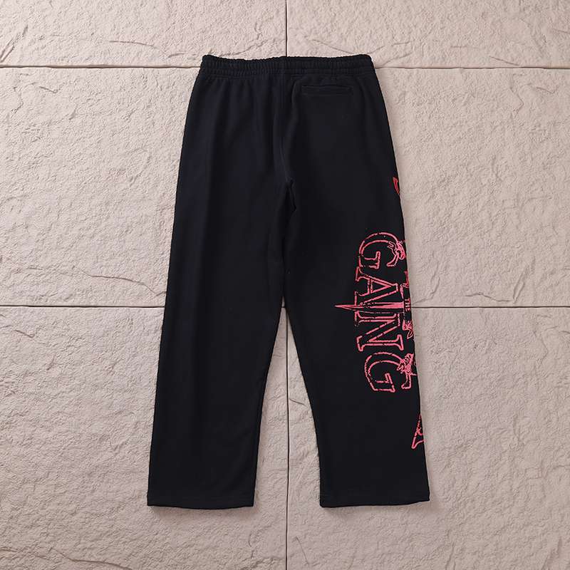 Calça Corteiz x 21 Savage Slaughter Gang Preta