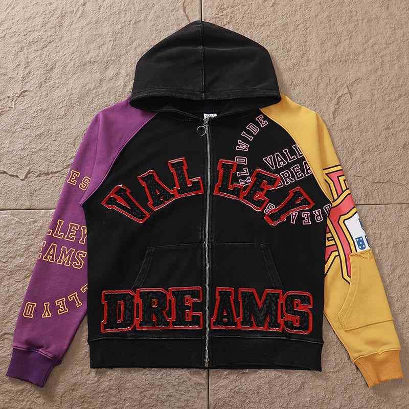 Moletom Vale Forever Crest Zip Purple/Yellow