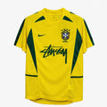 Camiseta Brasil x Stussy Retro Yellow
