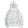Moletom Bape Shark ABC White Blue Camo