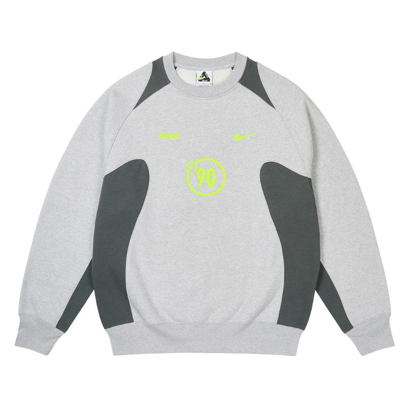 Moletom Palace x Nike Crewneck Total P90 Cinza