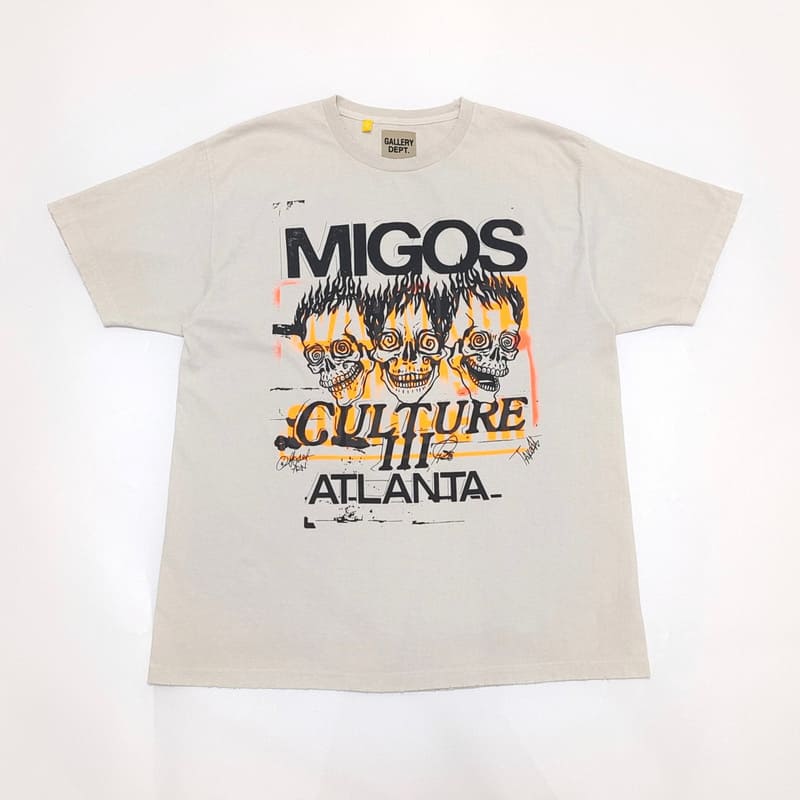 Camiseta Migos x Gallery Dept. For Culture III Three Skulls