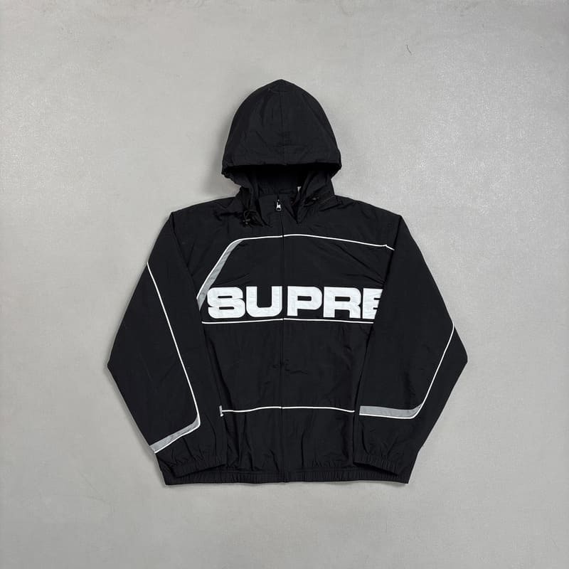 Jaqueta Supreme S Paneled Track Preto