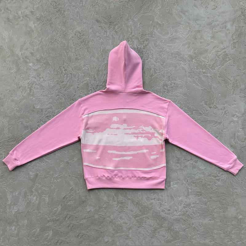 Jaqueta Corteiz Hybrid Knit Alcatraz Rosa